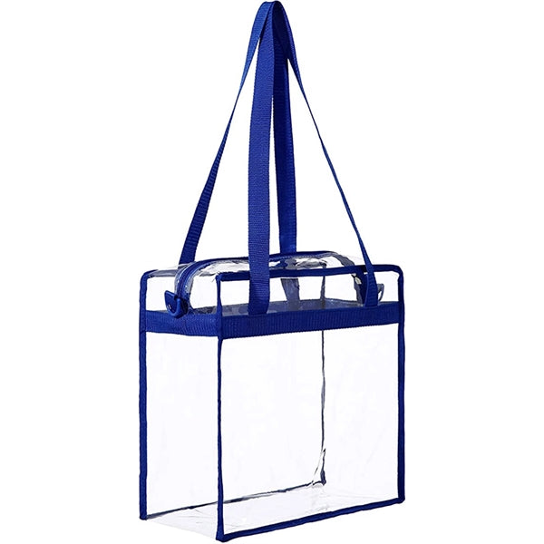 Clear Tote Bag with Zipper Closure