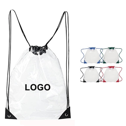 PVC Clear Drawstring Bag