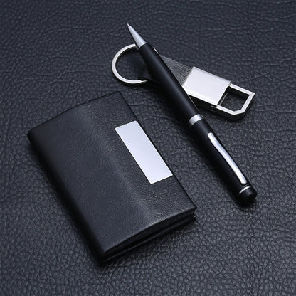 Gift Set Business Card Holder Caser Pen