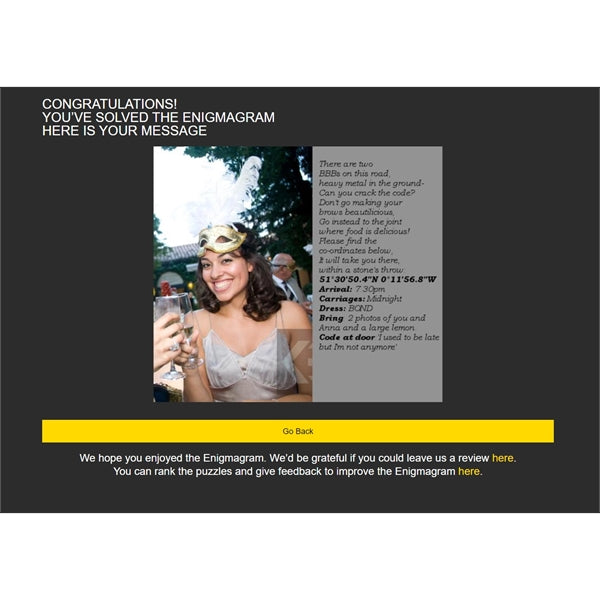 Puzzle Mailer - The Enigmagram an Escape Room Puzzle Gift