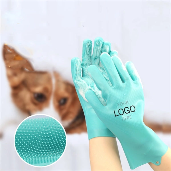Silicone Pet Bath Gloves
