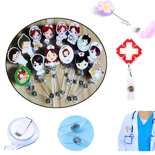 Retractable Custom Shape Acrylic Badge Reel Holder