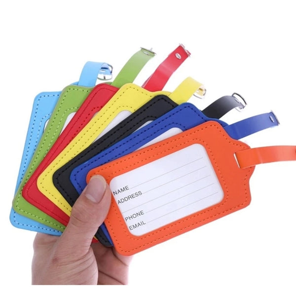 Colorful PU Leather Luggage Tag