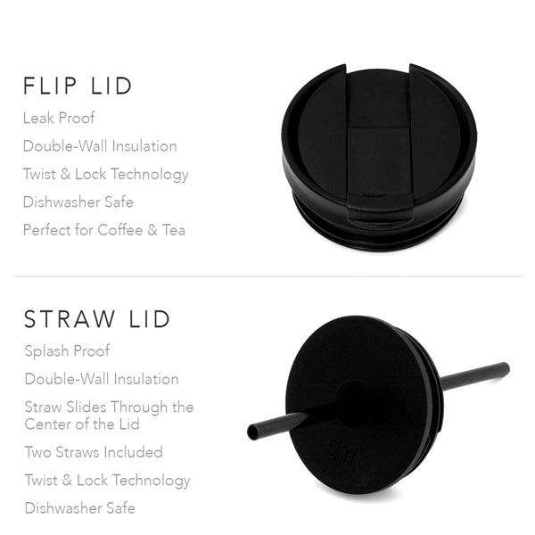 Classic Insulated Tumbler With Straw