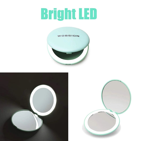 Rechargeable Led Travel Makeup Mirror