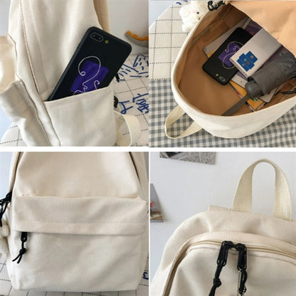 Anti-Theft Shoulder Fashion Backpack Canvas