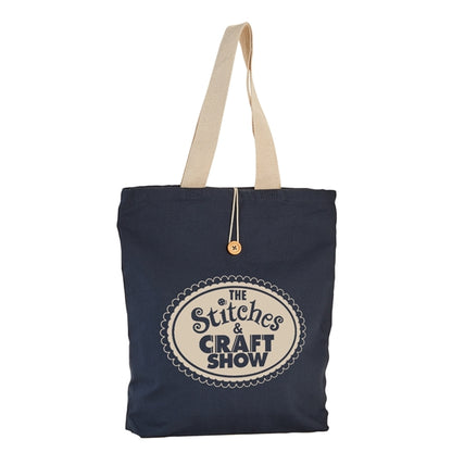 11.5 oz. Cotton Canvas Button-Up Tote Bag