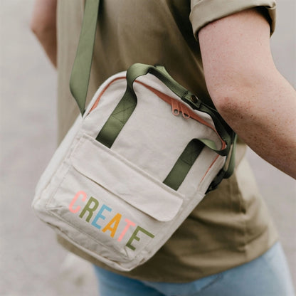 Mini Backpack Crossbody- Canvas-Denim