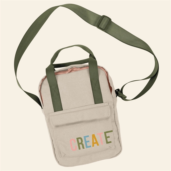 Mini Backpack Crossbody- Canvas-Denim