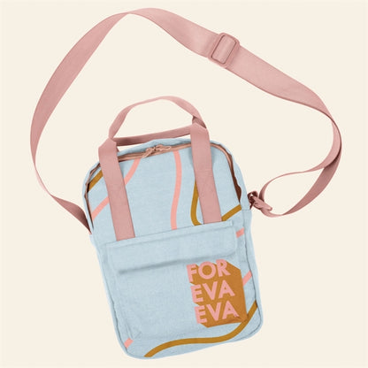 Mini Backpack Crossbody- Canvas-Denim
