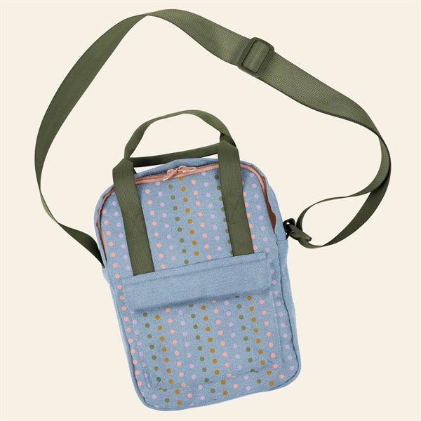 Mini Backpack Crossbody- Canvas-Denim