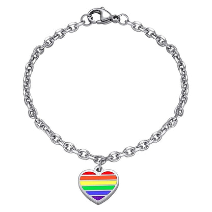 Gay Pride Rainbow Necklaces Bracelets