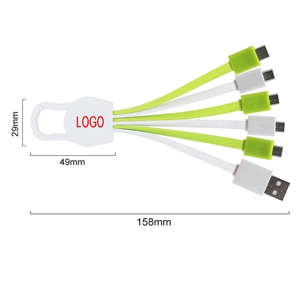 Multi Charging Cable 6 In 1 With Usb 2.0