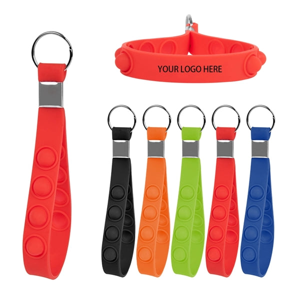 Push Pop Stress Reliever Keychain