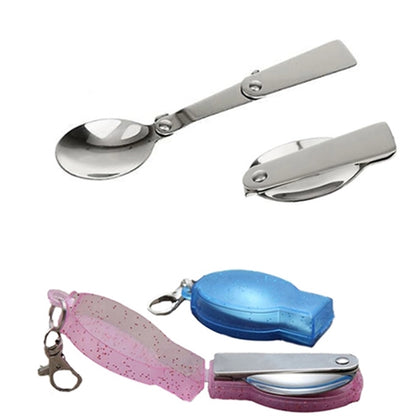 Stainless Steel Foldable Spoon With Case