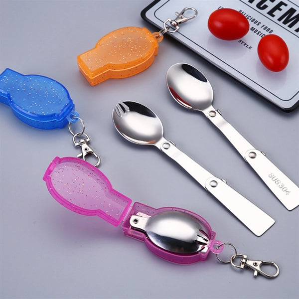 Stainless Steel Foldable Spoon With Case