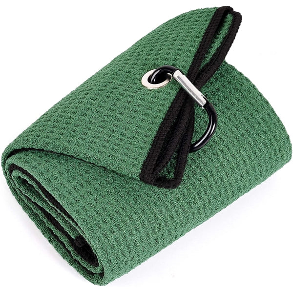 Golf Towel With Heavy Duty Carabiner Clip