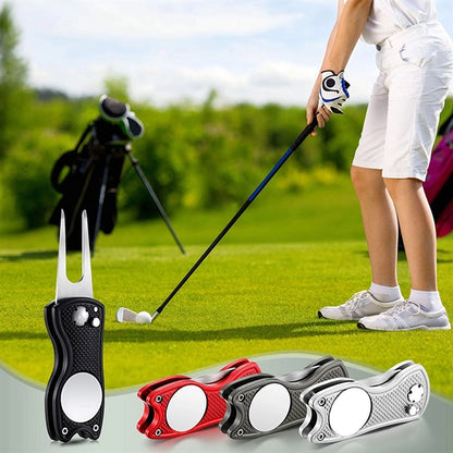 Foldable Magnetic Golf Divot Tool