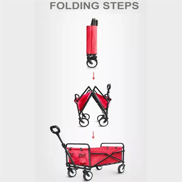 Folding Wagon Utility Outdoor Camping Garden Cart