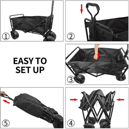 Heavy Duty Folding Wagon Cart Utility