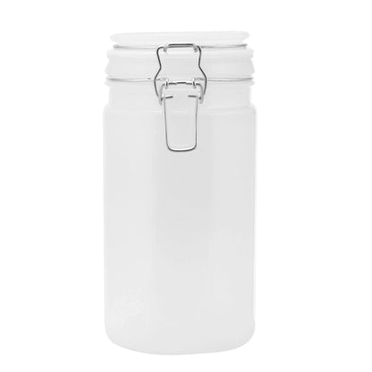 34 oz. Air Tight Frosted Glass Storage Jars
