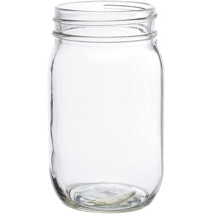 16 oz. Mason Drinking Glass Jars Without Handles