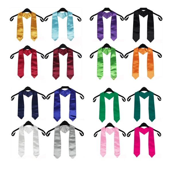 Unisex Adult Plain Graduation Stole Sash 72"