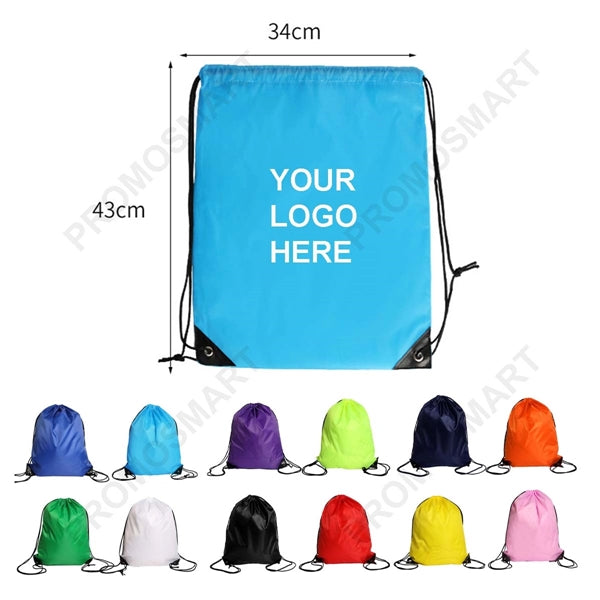 Solid Color Drawstring Backpack
