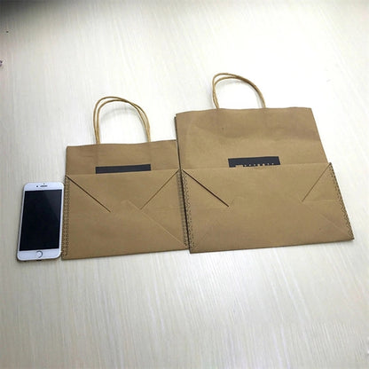 Plain Medium Paper Bags with Handles Bulk