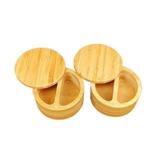 Bamboo Salt and Pepper Bowls
