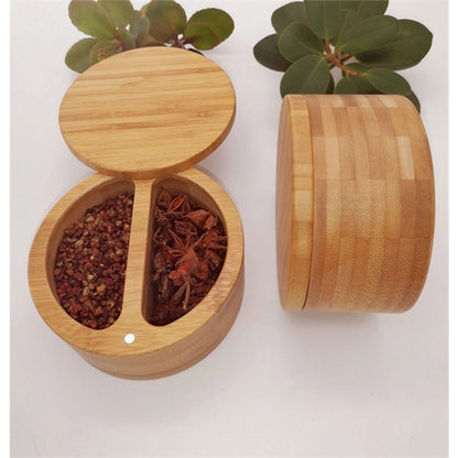 Bamboo Salt and Pepper Bowls