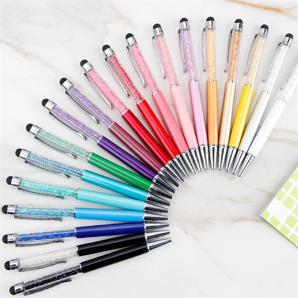 Crystal Ballpoint Touch Screen Pen
