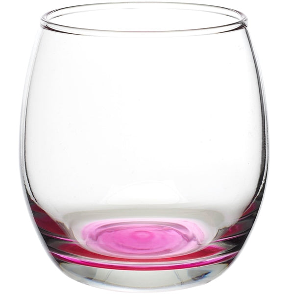 11.5 oz. Mikonos Cobalt Blue Stemless Glasses W/ Custom Logo