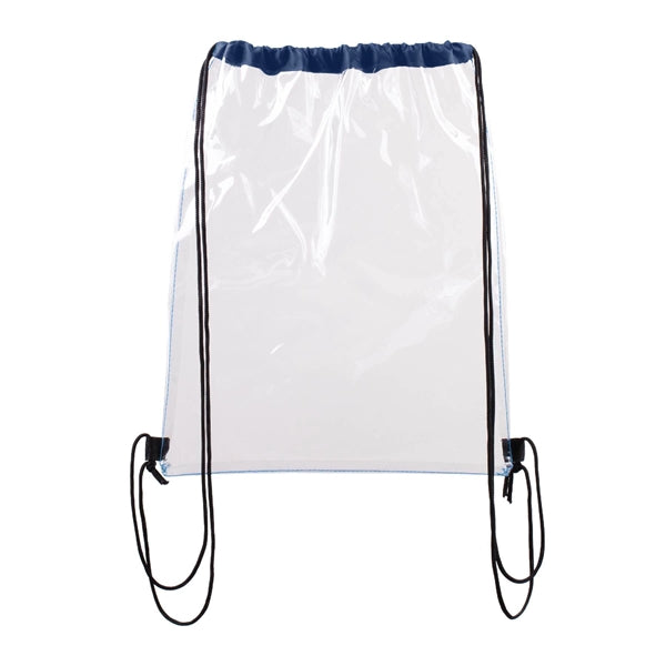 Vinyl Clear Waterproof Stadium Drawstring Gym&Sport Backpack