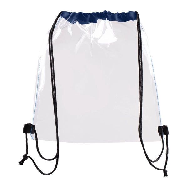 Vinyl Clear Waterproof Stadium Drawstring Gym&Sport Backpack