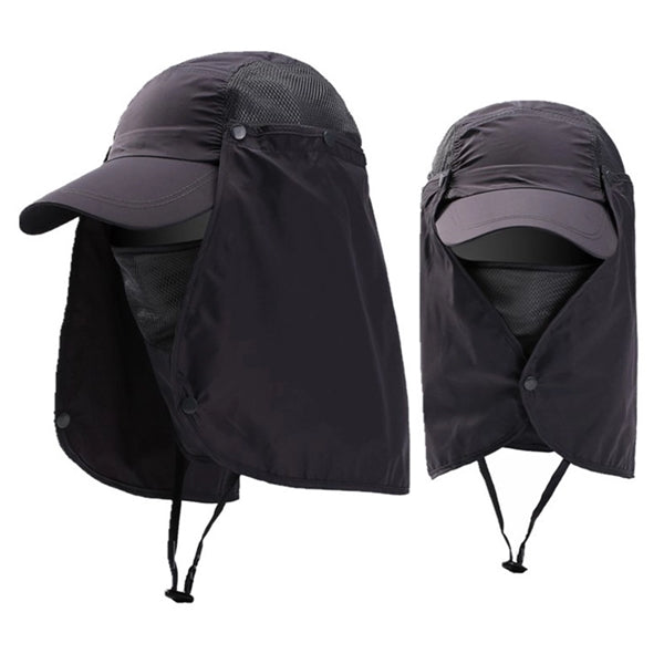 Unisex Summer Sun Bucket Hat With Neck Flap