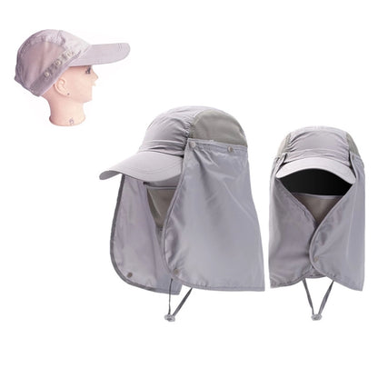 Unisex Summer Sun Bucket Hat With Neck Flap