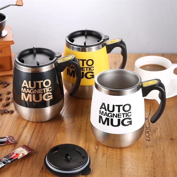 Stainless Steel Self Stirring Coffe Mug
