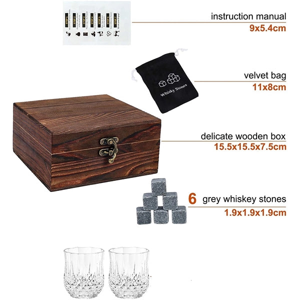 Whisky Stones Glass Gift Set