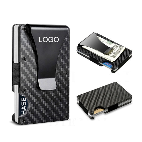 Carbon Fiber RFID Blocking Wallet Card Holder