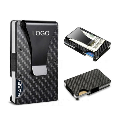 Carbon Fiber RFID Blocking Wallet Card Holder