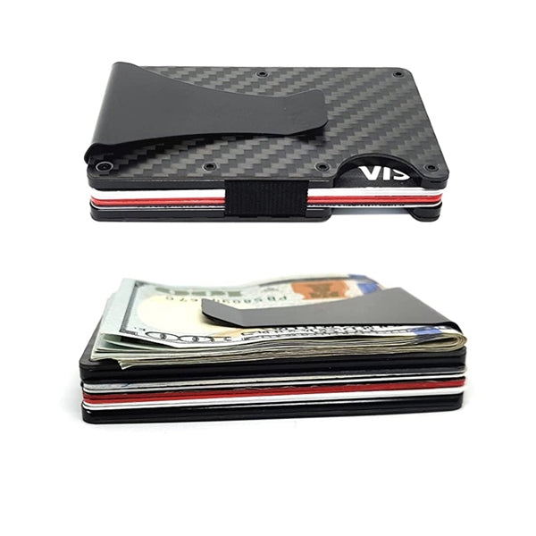Carbon Fiber RFID Blocking Wallet Card Holder