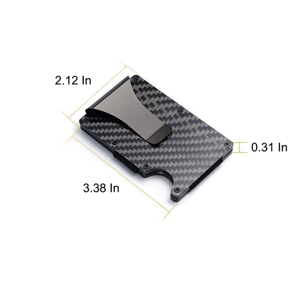 Carbon Fiber RFID Blocking Wallet Card Holder