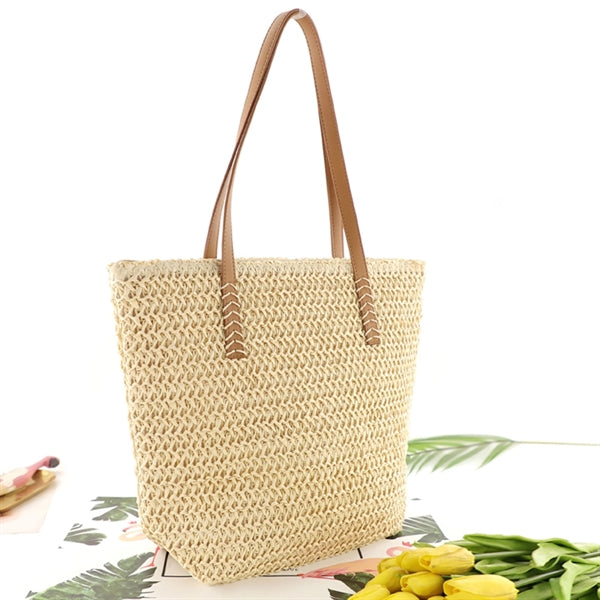 Summer Beach Straw Tote Bag Handbag