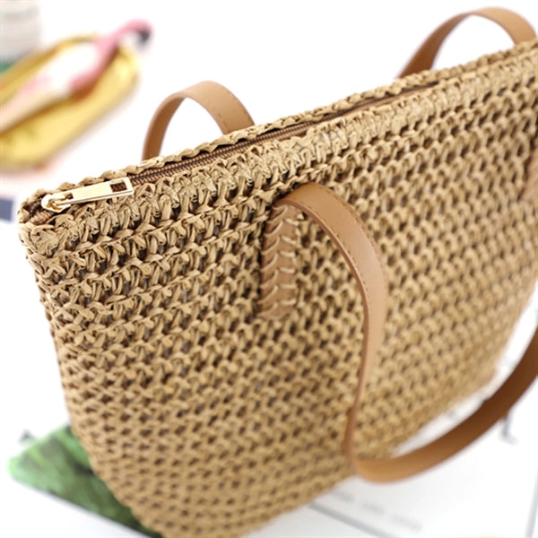 Summer Beach Straw Tote Bag Handbag