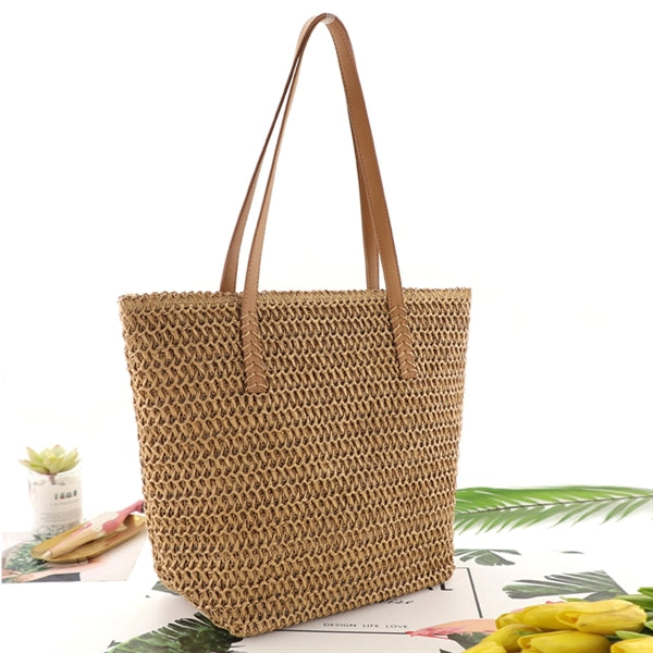 Summer Beach Straw Tote Bag Handbag