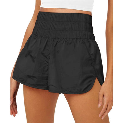 Women Elastic High Waist Sports Shorts