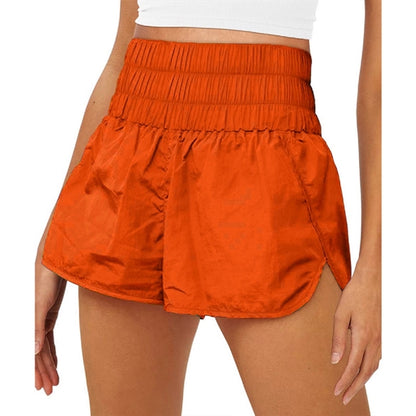 Women Elastic High Waist Sports Shorts