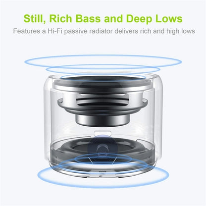 Portable Bluetooth Speaker With Custom Bass Radiator