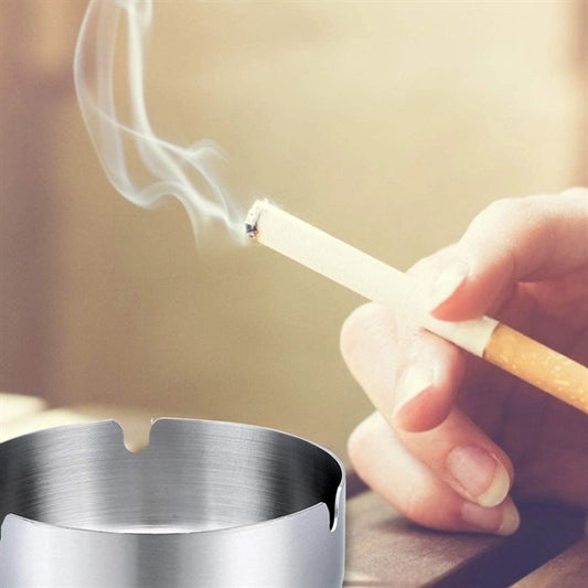 4.6 Inch Round Stainless Steel Ashtray